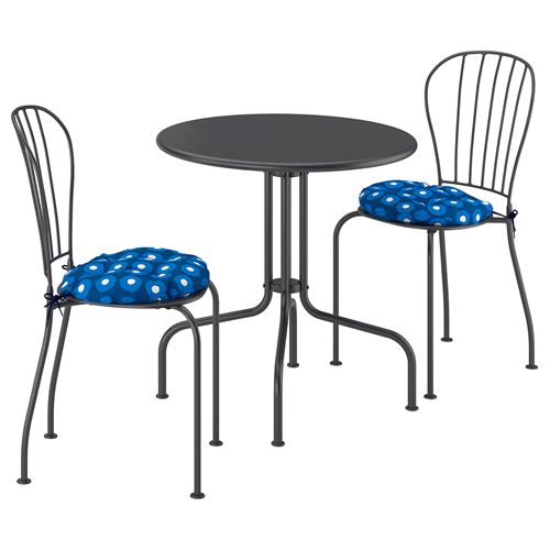 IKEA - LACKÖ, table and chair set, grey