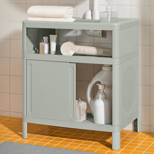 IKEA - IVÖSJÖN, wash-basin cabinet, green, 50x33x57 cm