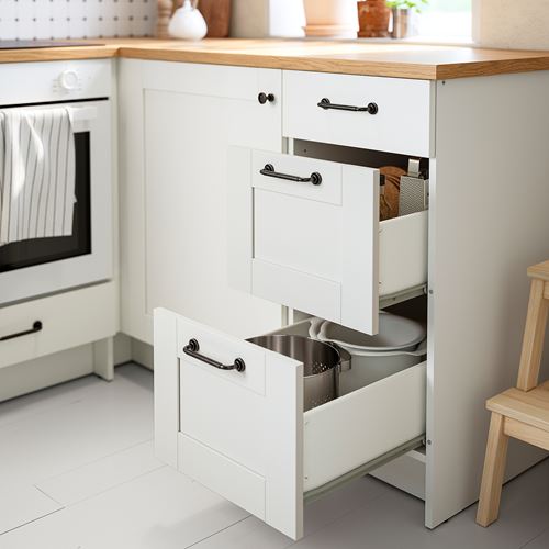 IKEA - KNOXHULT, çekmeceli alt dolap, dekoratif beyaz, 40 cm