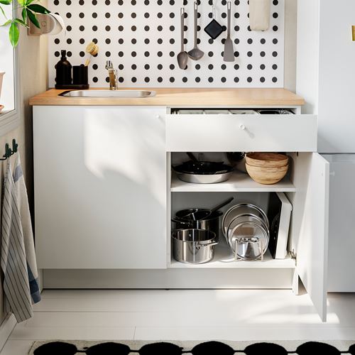 IKEA - KNOXHULT, kitchen storage combination, white, 120x61x220 cm