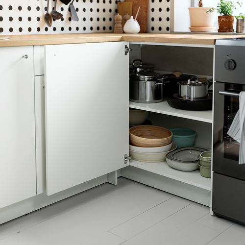 IKEA - KNOXHULT, köşe mutfak dolabı kombinasyonu, beyaz