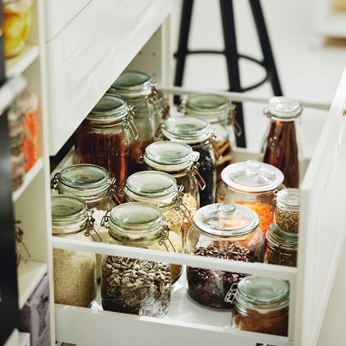 IKEA - KORKEN, glass jar with lid, glass, 2 l