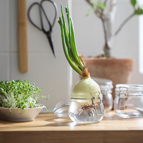 IKEA - KORKEN, kapaklı cam kavanoz, cam, 0,5 lt