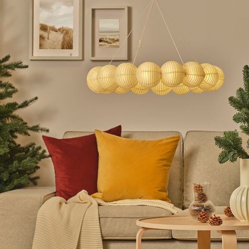 IKEA - STRALA, LED sarkıt lamba, beyaz, 66 cm