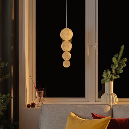 IKEA - STRALA, abajur başlığı, beyaz, 40 cm