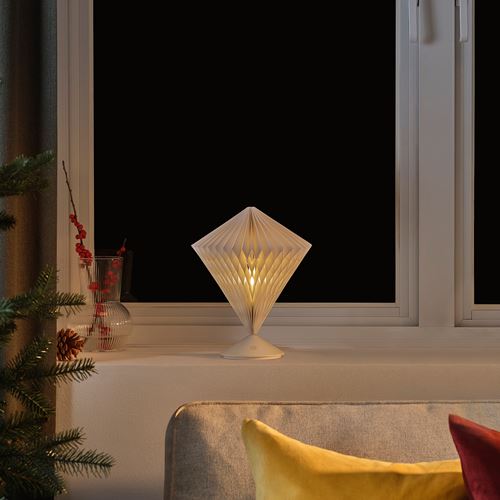 IKEA - STRALA, LED'li dekoratif aydınlatma, beyaz, 26 cm