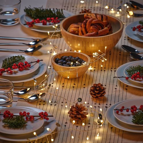 IKEA - STRALA, lighting chain, silver-colour, 3.5 m