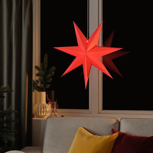 IKEA - STRALA, abajur, kırmızı, 70 cm