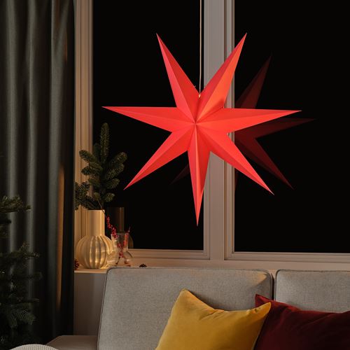 IKEA - STRALA, abajur başlığı, kırmızı, 90 cm