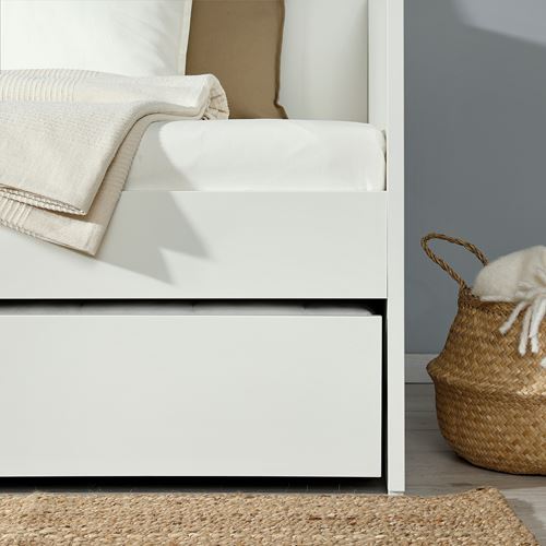 IKEA - VIHALS, divan altı karyolası, beyaz, 80x200 cm