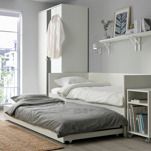 IKEA - VIHALS, divan altı karyolası, beyaz, 80x200 cm
