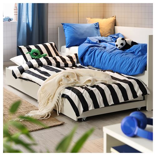 IKEA - VIHALS, divan altı karyolası, beyaz, 80x200 cm