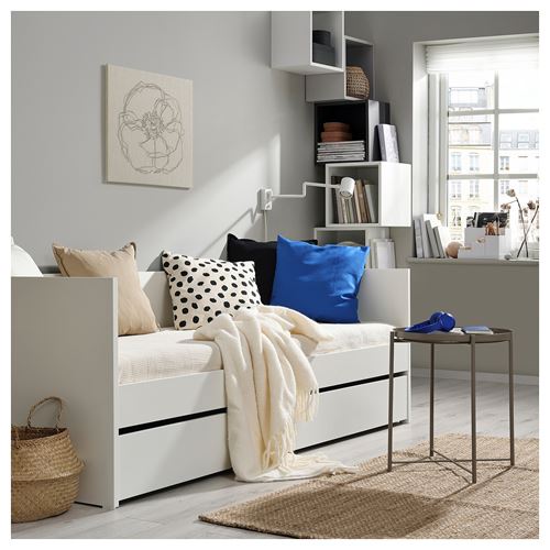 IKEA - VIHALS, divan altı karyolası, beyaz, 80x200 cm