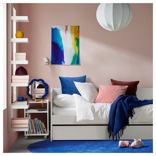 IKEA - VIHALS, divan altı karyolası, beyaz, 80x200 cm
