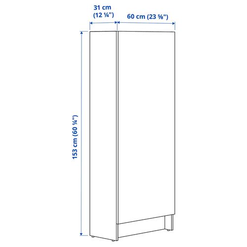 IKEA - KNOXHULT, mutfak boy dolabı, dekoratif beyaz, 60x31x153 cm