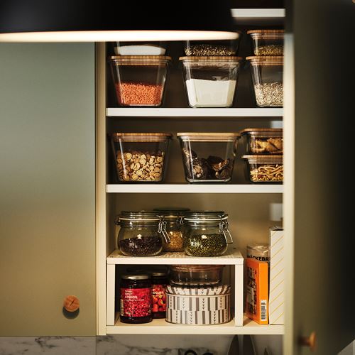 IKEA - KORKEN, kapaklı cam kavanoz, cam, 0,5 lt