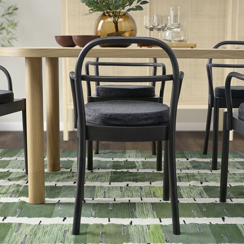 IKEA - AKERVINDEFLY, sandalye minderi, koyu gri, 38 cm