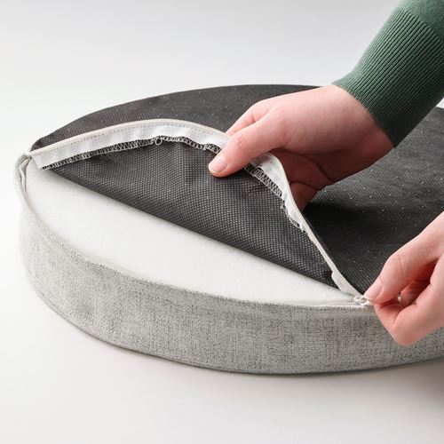 IKEA - AKERVINDEFLY, sandalye minderi, bej, 38 cm