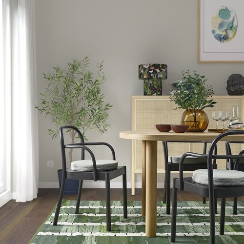 IKEA - AKERVINDEFLY, sandalye minderi, bej, 38 cm