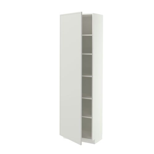 IKEA - METOD, mutfak boy dolabı, ASPUDDEN açık gri, 60x37x200 cm
