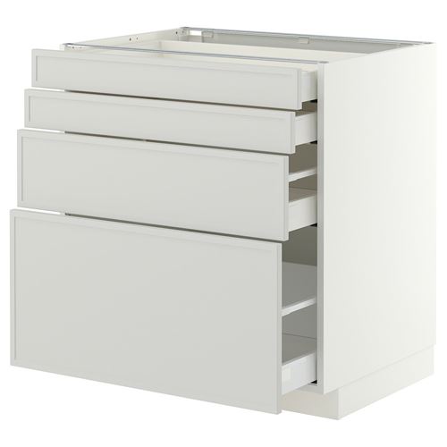 4 çekmeceli ve 4 ön panelli