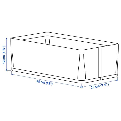IKEA - PURRPINGLA, box set, beige, 20x38x12 cm