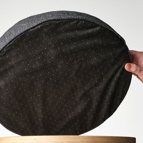 IKEA - AKERVINDEFLY, sandalye minderi, koyu gri, 38 cm