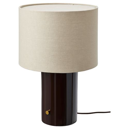IKEA - HALGATT, table lamp, beige-brown, 49 cm
