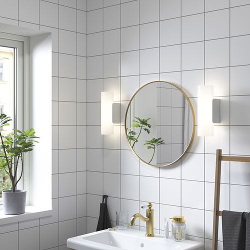 IKEA - LINDBYN, yuvarlak ayna, altın rengi, 50 cm