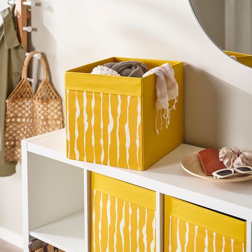 IKEA - DRÖNA, box, dark yellow, 33x38x33 cm
