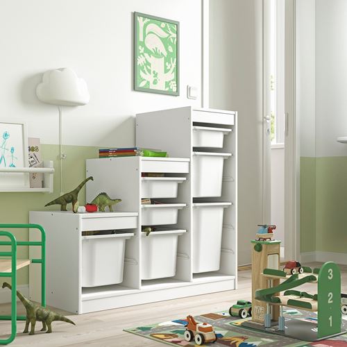 IKEA - TROFAST, saklama ünitesi, beyaz, 99x44x94 cm