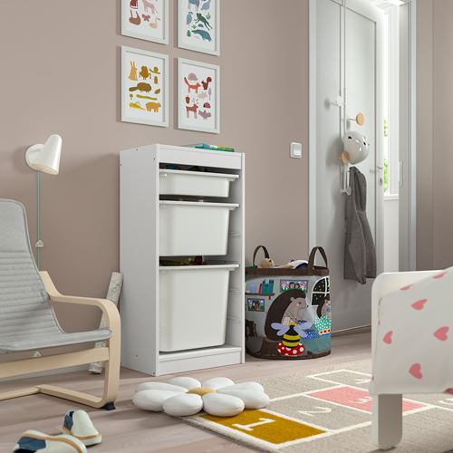 IKEA - TROFAST, saklama ünitesi, beyaz, 46x30x94 cm