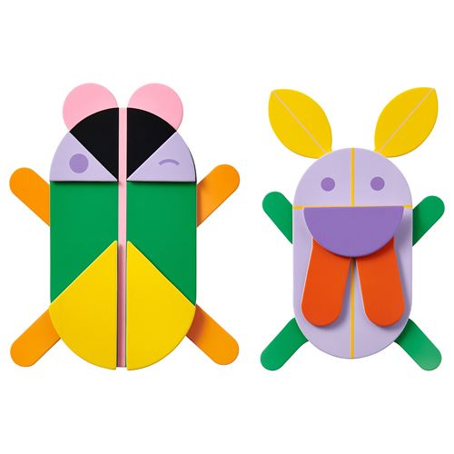 IKEA - GREJSIMOJS, duvar dekorasyonu, çok renkli