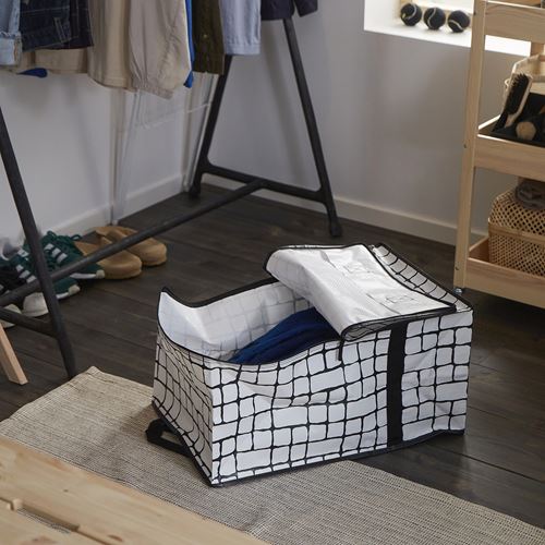 IKEA - GÖRSNYGG, çanta, beyaz-siyah, 40x30x60 cm/72 lt