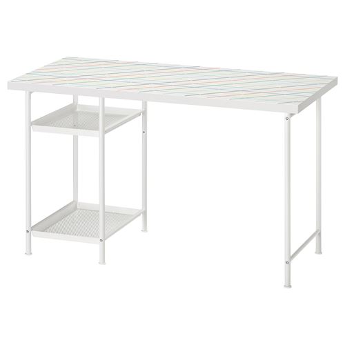 IKEA - LAGKAPTEN/SPAND, çalışma masası, çok renkli-beyaz, 120x60 cm