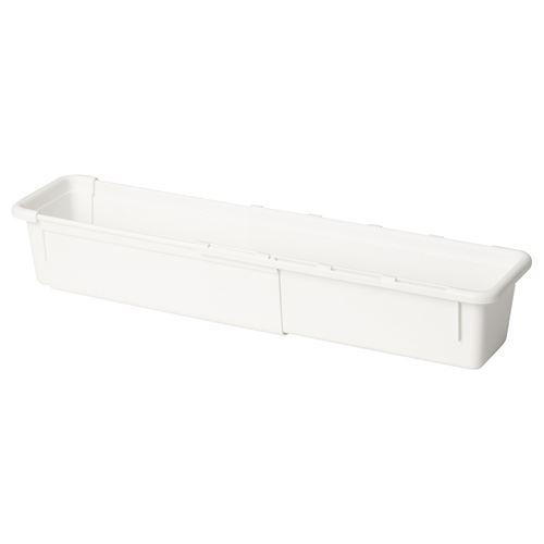 IKEA - KACKLA, büyüyebilen kutu, beyaz, 25-38x9 cm