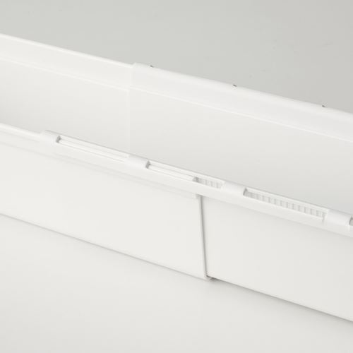 IKEA - KACKLA, büyüyebilen kutu, beyaz, 25-38x9 cm