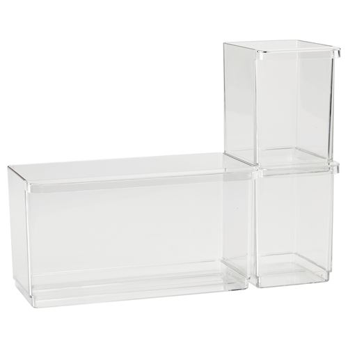 IKEA - KLIPPKAKTUS, buzdolabı için saklama kutusu seti, şeffaf