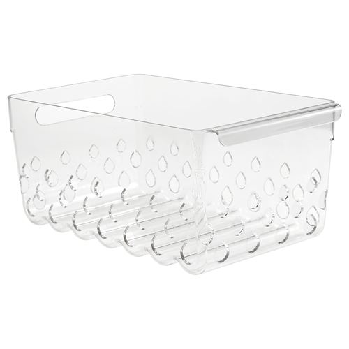 IKEA - KLIPPKAKTUS, buzdolabı için saklama sepeti, şeffaf, 30x19x14 cm