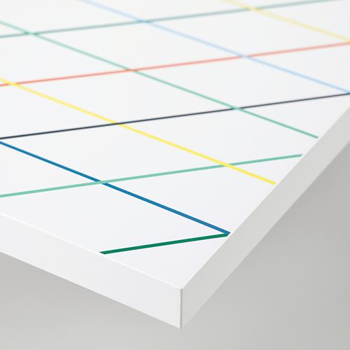 IKEA - LAGKAPTEN/SPAND, çalışma masası, çok renkli-beyaz, 120x60 cm