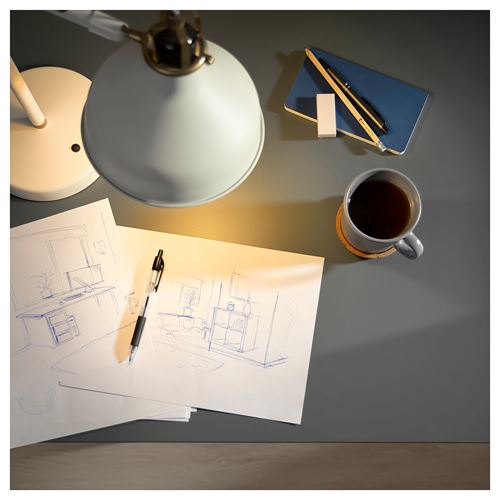 IKEA - LAGKAPTEN, çalışma masası tablası, koyu gri, 140x60 cm