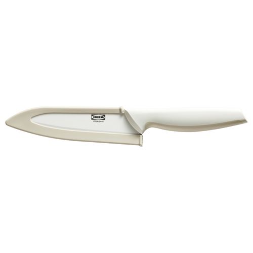 IKEA - HACKIG, cook's knife, ceramic white-beige, 15 cm