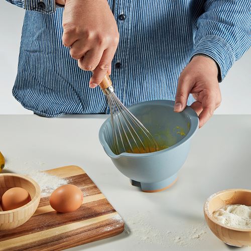 IKEA - PONNYFISK, karıştırma kabı, açık gri-mavi, 1 lt