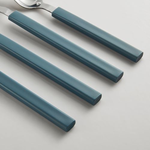 IKEA - TANGMARLA, 4 kişilik çatal bıçak takımı, koyu gri-mavi