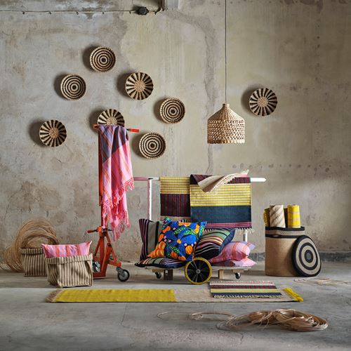 IKEA - MAVINN, kırlent kılıfı, çok renkli, 50x50 cm