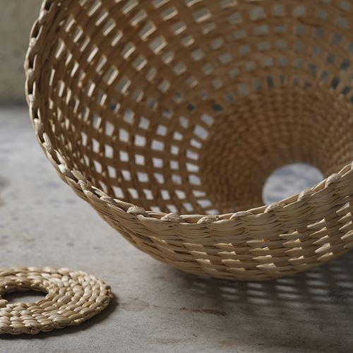 IKEA - MAVINN, sarkıt lamba abajur başlığı, muz lifi, 35 cm