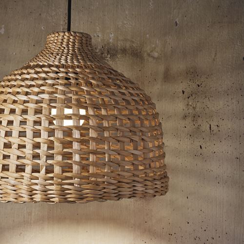 IKEA - MAVINN, sarkıt lamba abajur başlığı, muz lifi, 35 cm