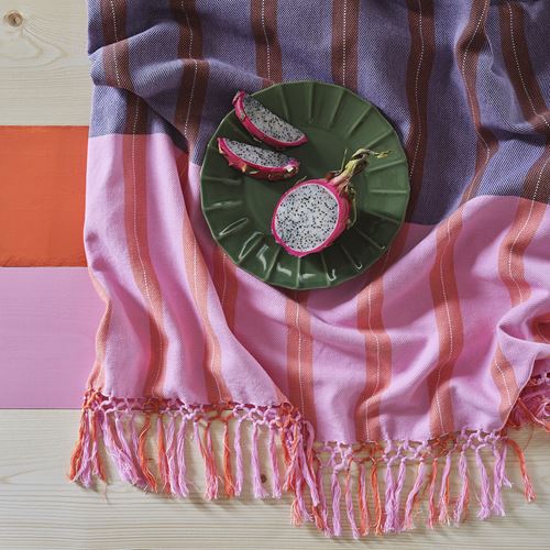 IKEA - MAVINN, örtü, pembe-turuncu, 110x170 cm