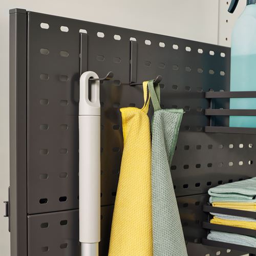 IKEA - UTRUSTA, temizlik dolabı mekanizması, koyu gri, 140 cm