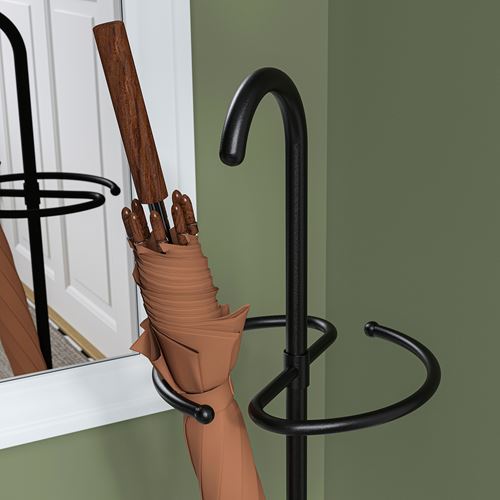 IKEA - NIPASEN, şemsiyelik, siyah, 76 cm